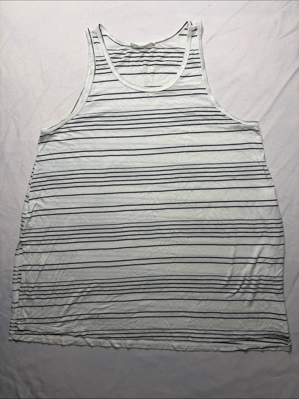 Lush Black and White Striped Tank